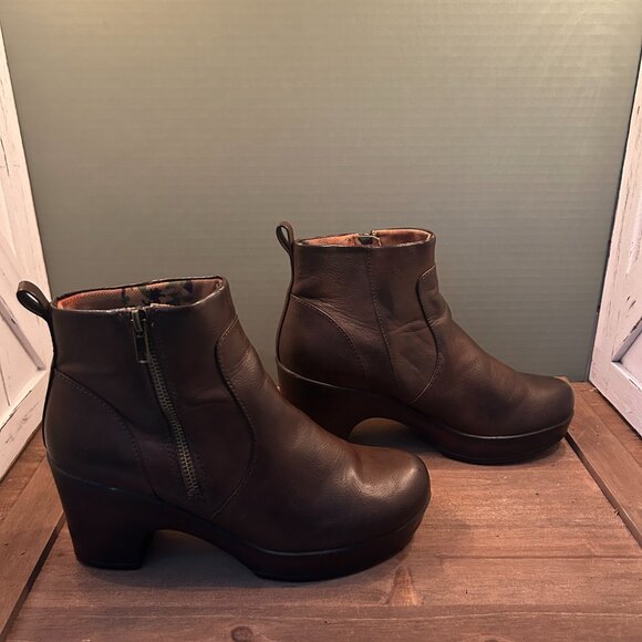 BOC Womens Brown 3.25" Heeled Boots Size 8.5M - Picture 3 of 8